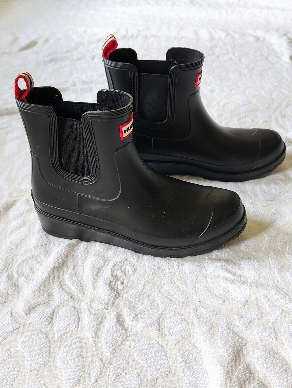 Hunter Tabitha Black Short Rain Boot 8 - Picture 2 of 11
